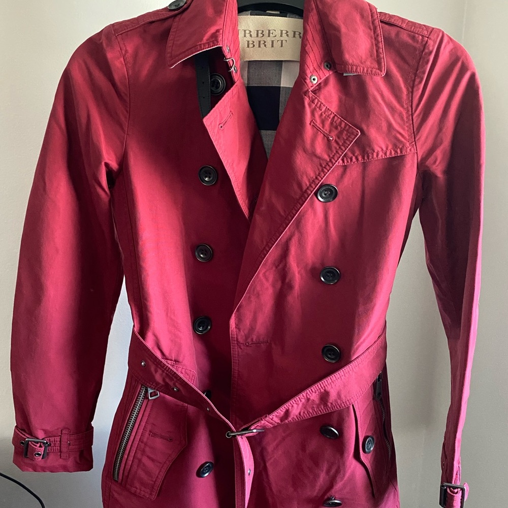 Burberry short trench coat
